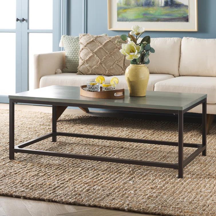 Auton Solid Wood Top Coffee Table