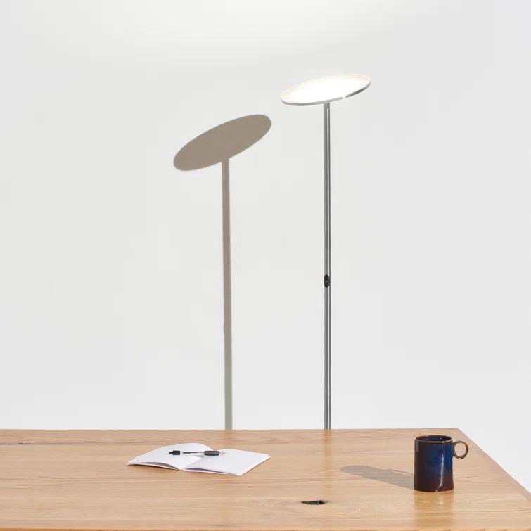 Brightech Sky Flux Industrial 63" Dimmable LED Floor Lamp with Adjustable Head