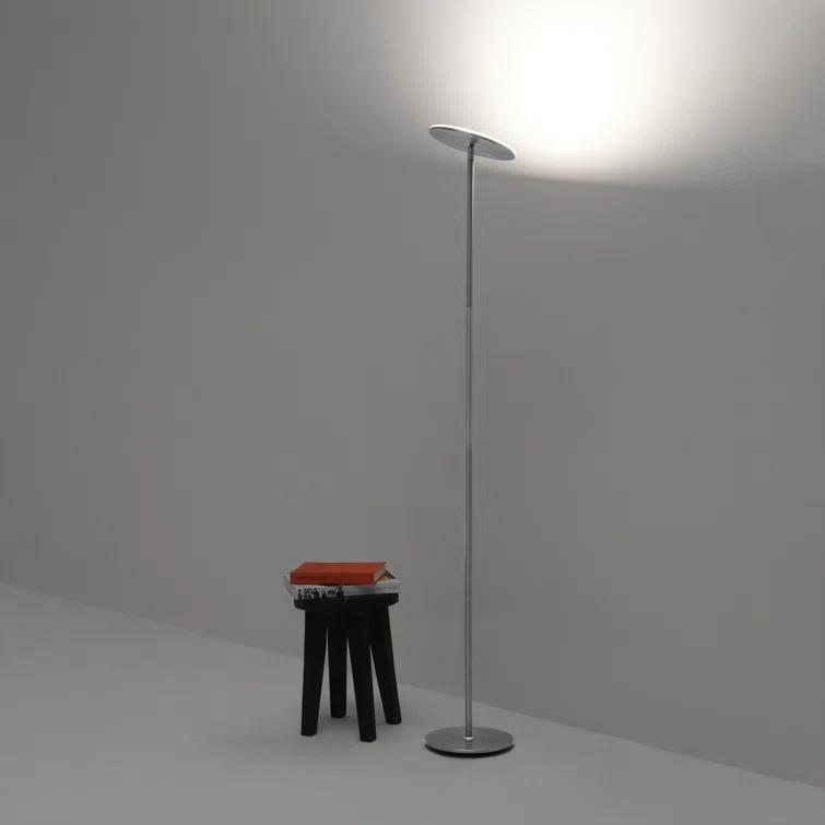Brightech Sky Flux Industrial 63" Dimmable LED Floor Lamp with Adjustable Head