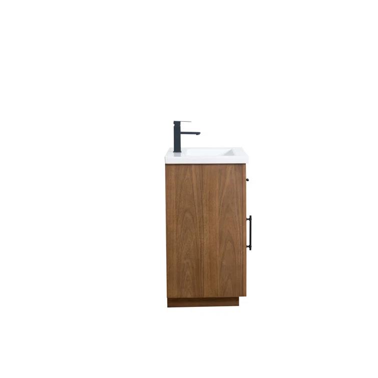 24'' Free Standing Single Bathroom Vanity with Ceramic Top