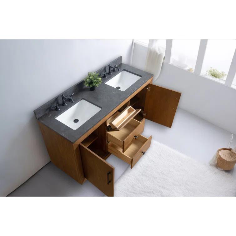 60" Double Bathroom Vanity Set with Top