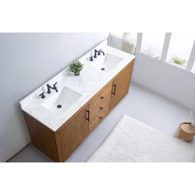 72" Free Standing Double Bathroom Vanity