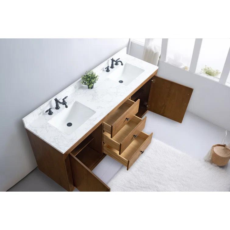 72" Free Standing Double Bathroom Vanity