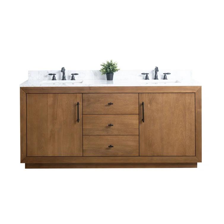 72" Free Standing Double Bathroom Vanity