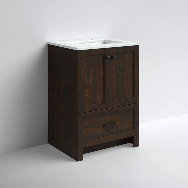 Lark Manor™ Soma 24'' Single Bathroom Vanity with Engineered Marble Top