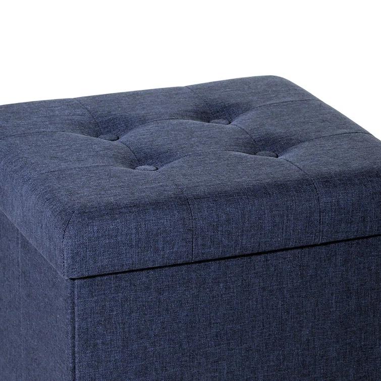 15.7'' W Upholstered Storage Ottoman