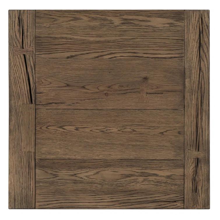 Troy Oak End Table in Antique Brown
