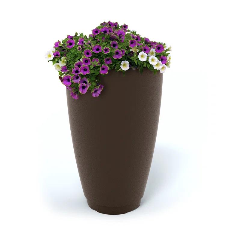 Mayne Inc. Caprio Tall Resin Pot Planter with Water Reservoir