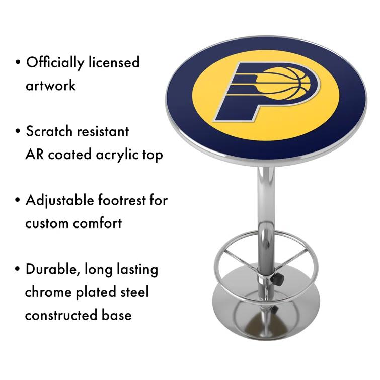 Trademark Global Round Metal Base Dining Table