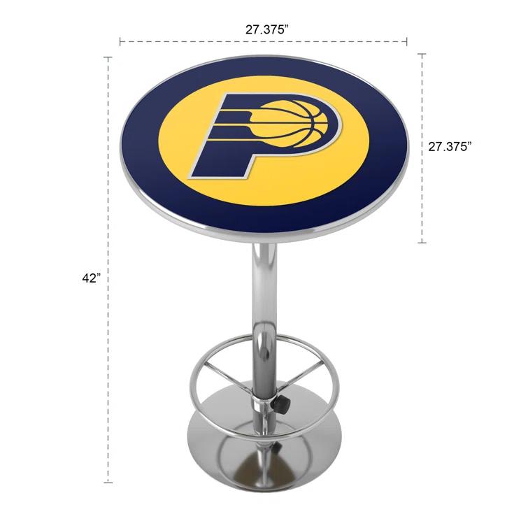 Trademark Global Round Metal Base Dining Table