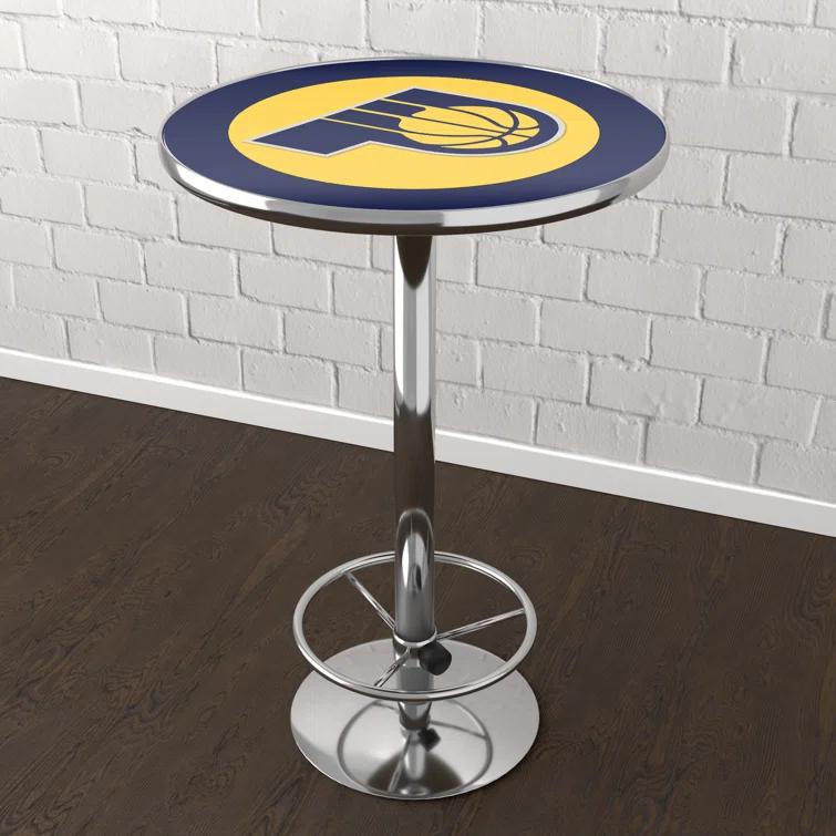 Trademark Global Round Metal Base Dining Table