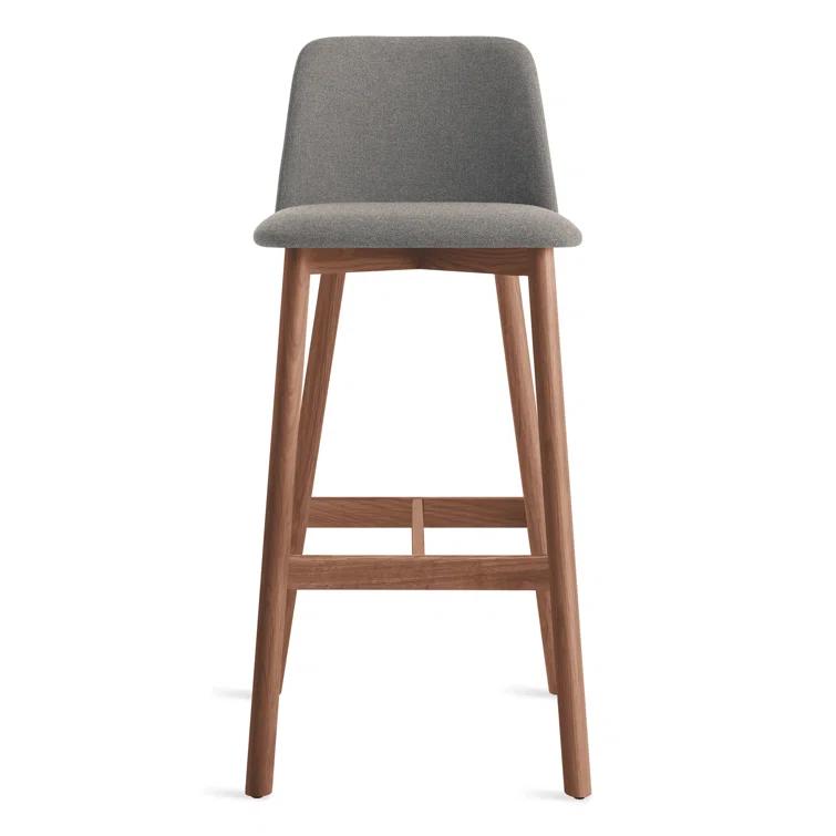 Chip Upholstered Counter Stool with Solid Wood Frame