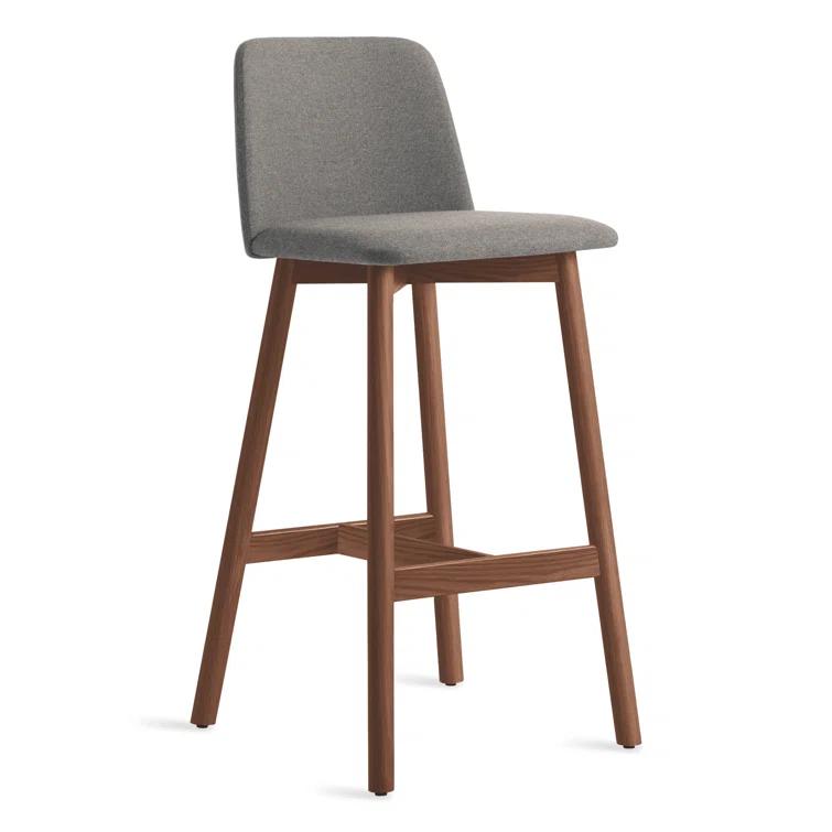 Chip Upholstered Counter Stool with Solid Wood Frame