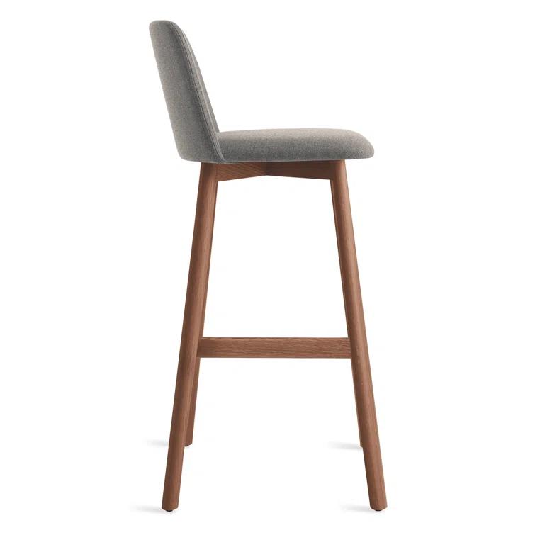 Chip Upholstered Counter Stool with Solid Wood Frame