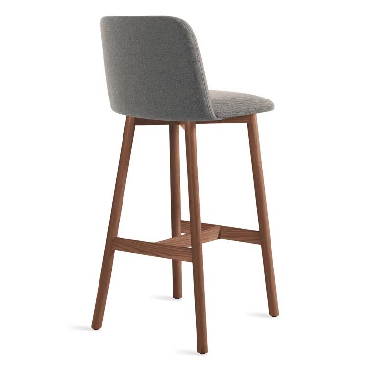 Chip Upholstered Counter Stool with Solid Wood Frame