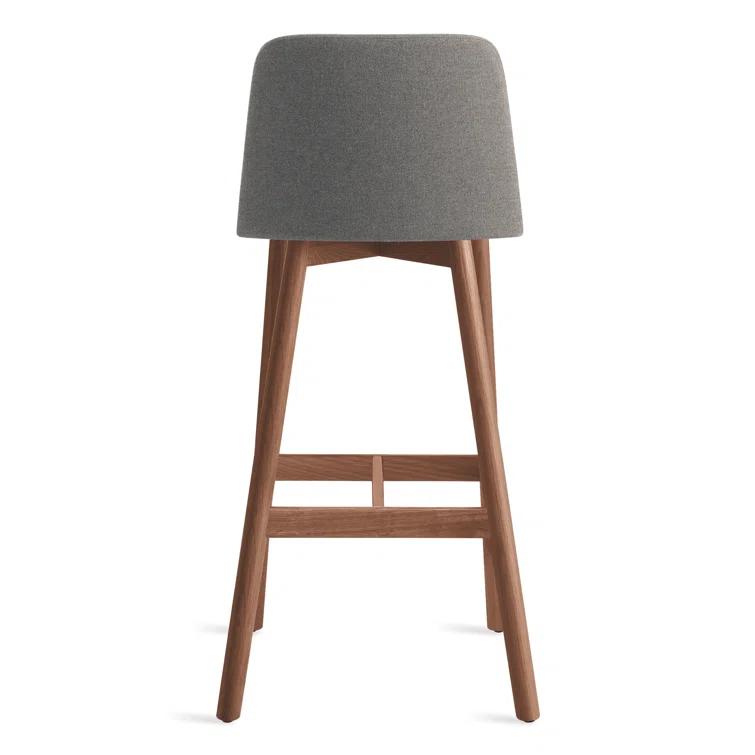 Chip Upholstered Counter Stool with Solid Wood Frame