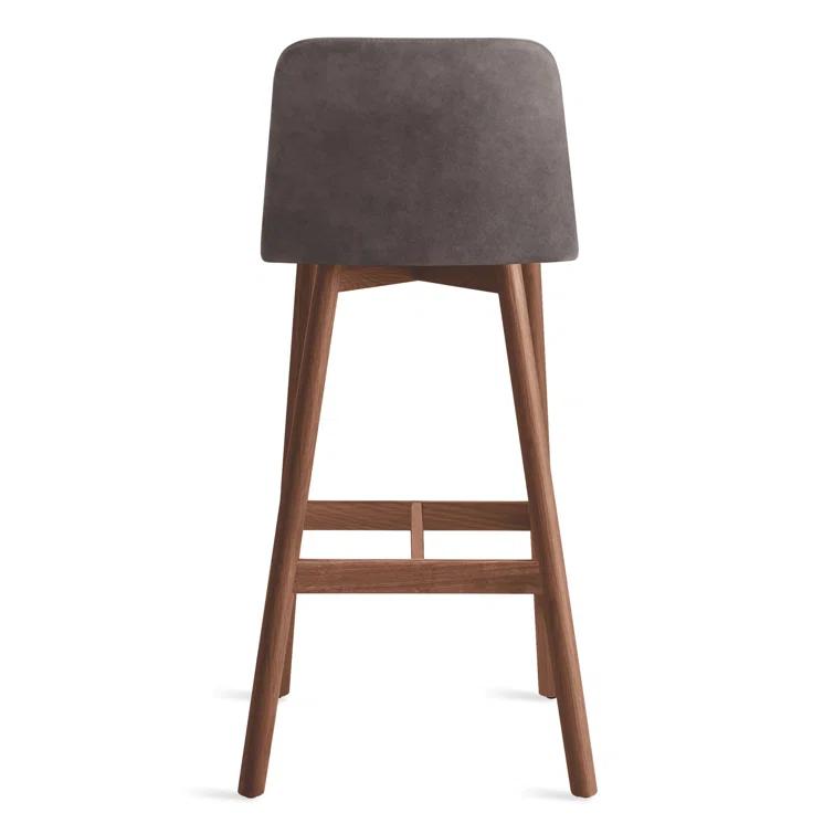 Chip Upholstered Counter Stool with Solid Wood Frame