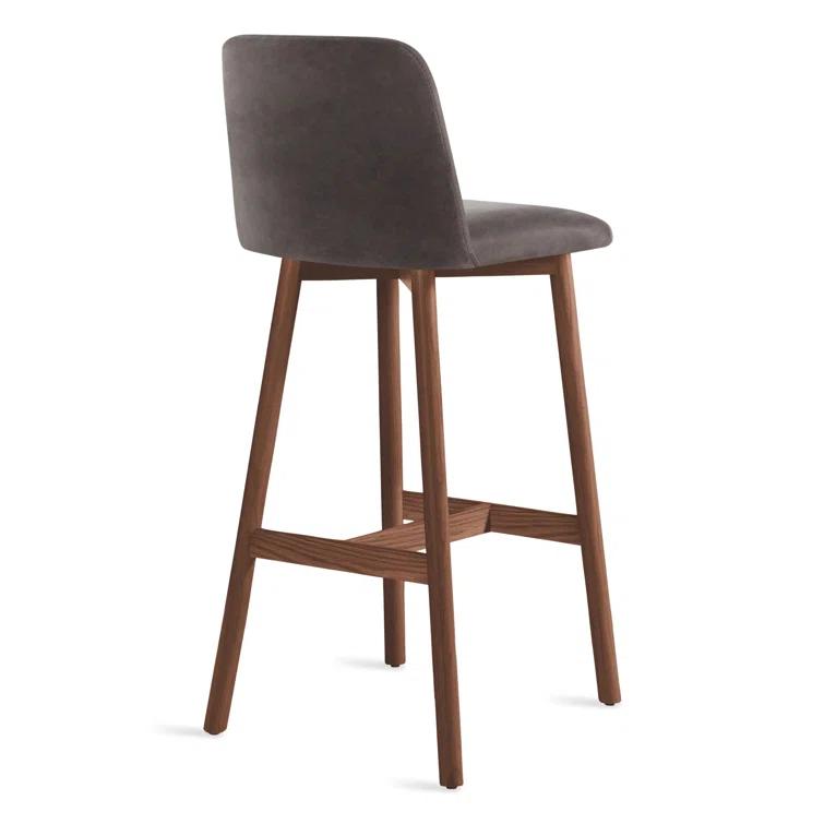 Chip Upholstered Counter Stool with Solid Wood Frame