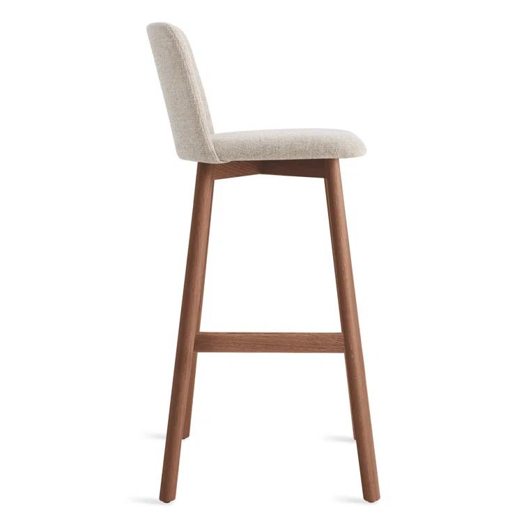 Chip Upholstered Counter Stool with Solid Wood Frame