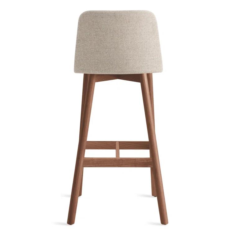 Chip Upholstered Counter Stool with Solid Wood Frame