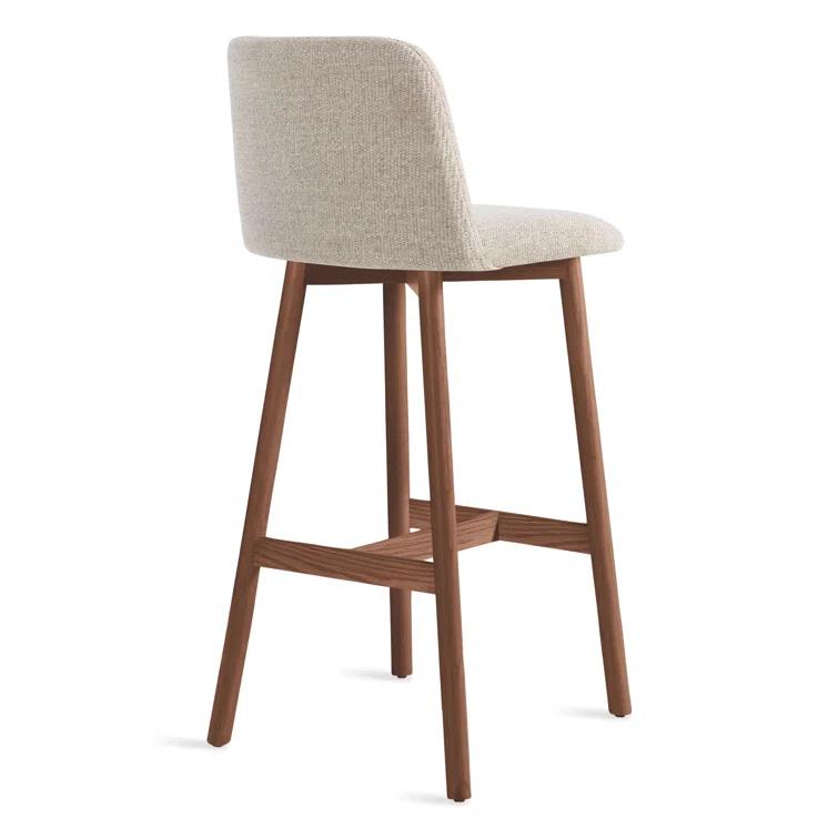Chip Upholstered Counter Stool with Solid Wood Frame