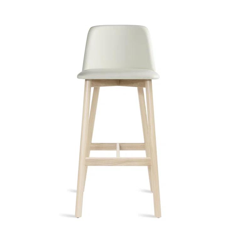 Chip Upholstered Counter Stool with Solid Wood Frame
