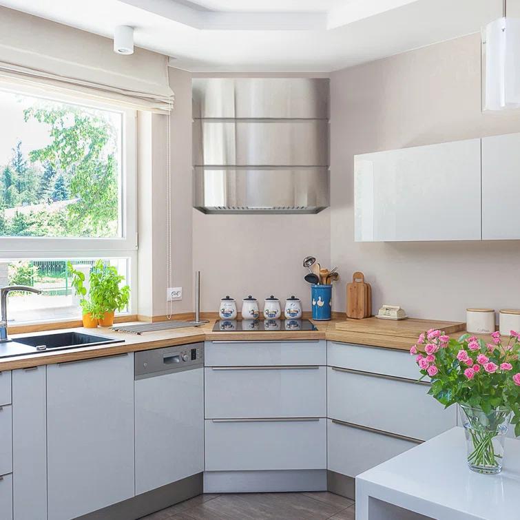 Akicon 600 CFM Wall Mount Range Hood Stainless Steel 3 Stacks Modern Box AK-HS30L-BS