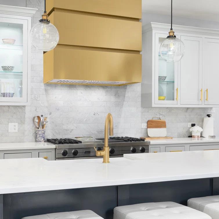 Akicon 600 CFM Wall Mount Range Hood Stainless Steel 3 Stacks Modern Box AK-HS36L-MG