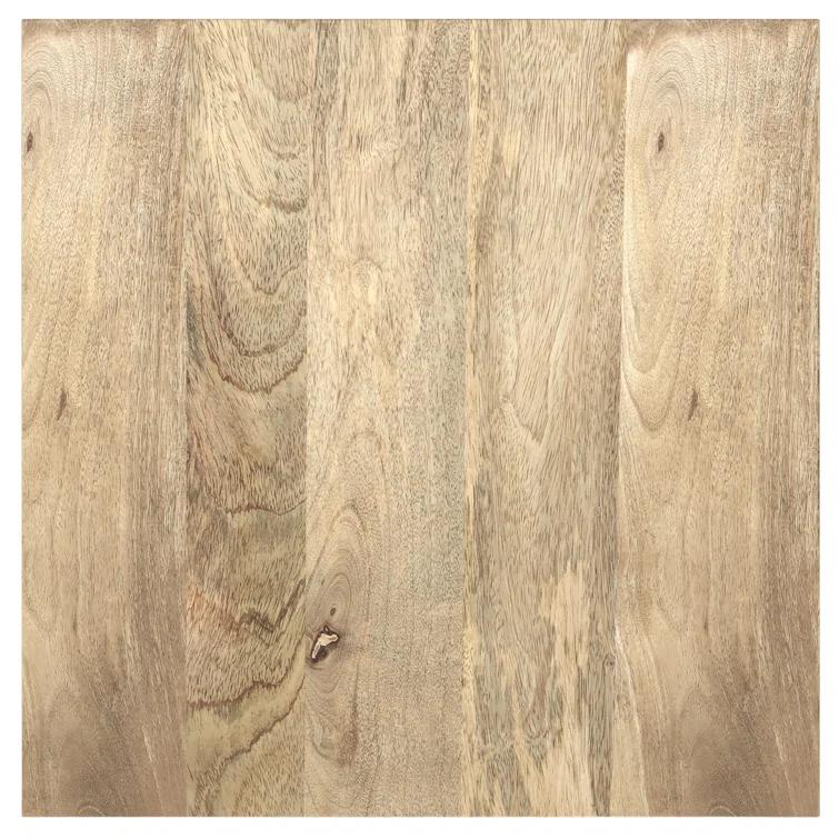 Lowry 22"W Solid Acacia Wood Square End Table with Storage Drawer