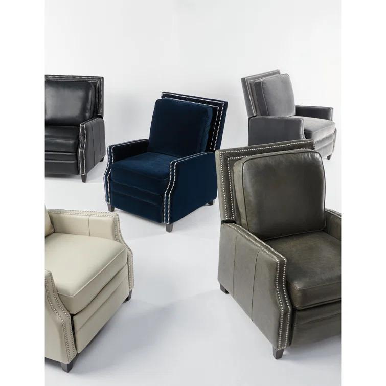 Buddy Leather Recliner - Black - Safavieh