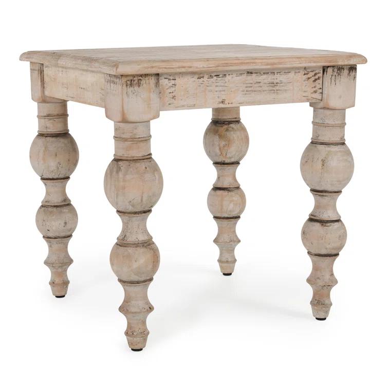 Bander Square Reclaimed Wood End Table (24")