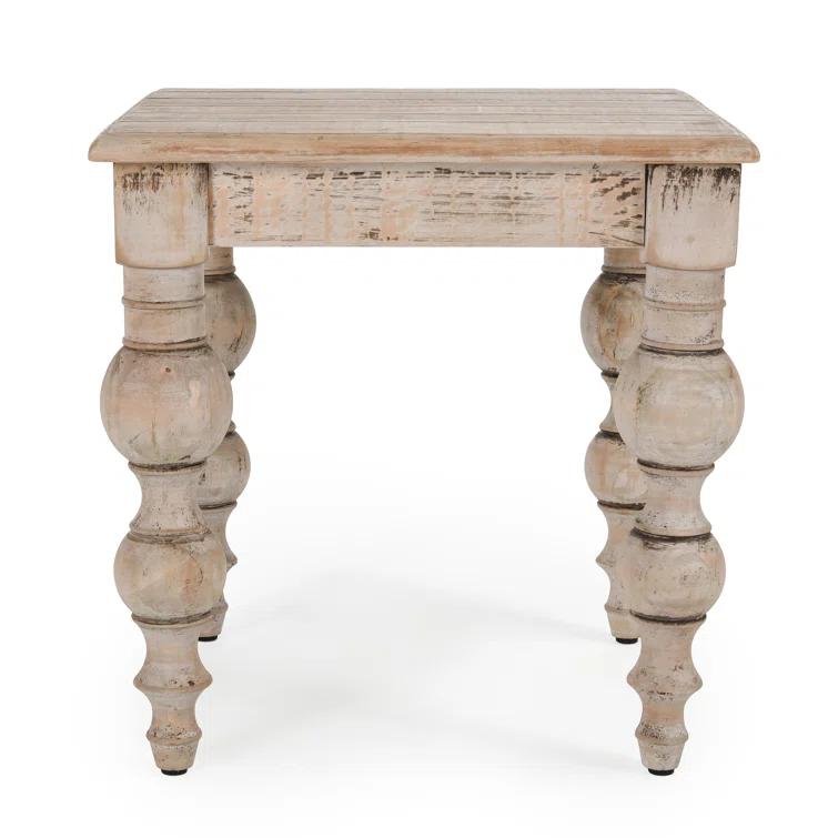 Bander Square Reclaimed Wood End Table (24")