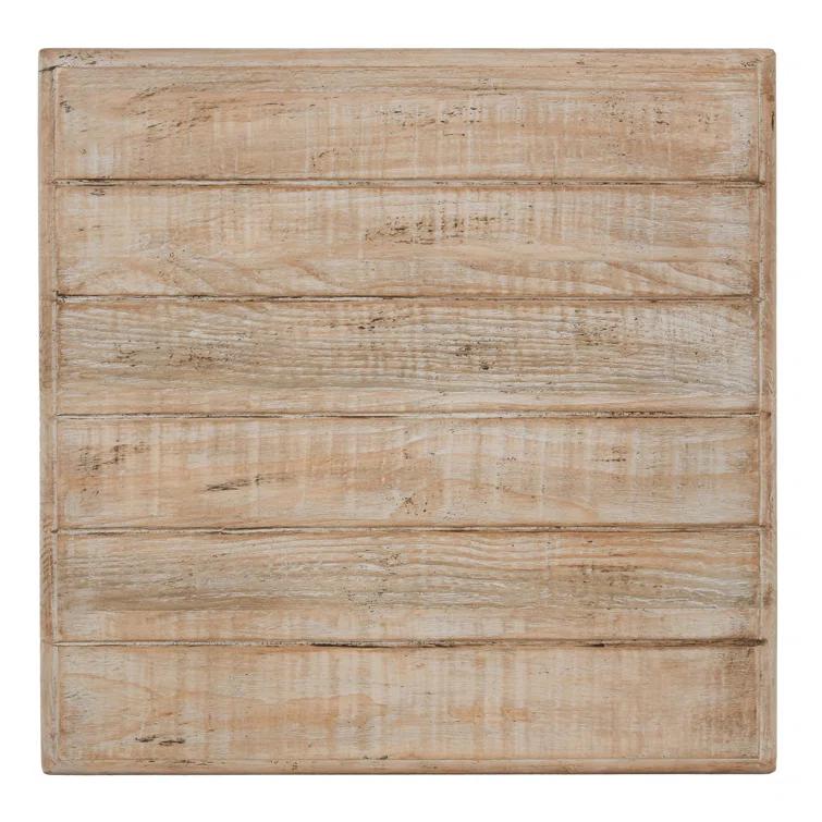 Bander Square Reclaimed Wood End Table (24")