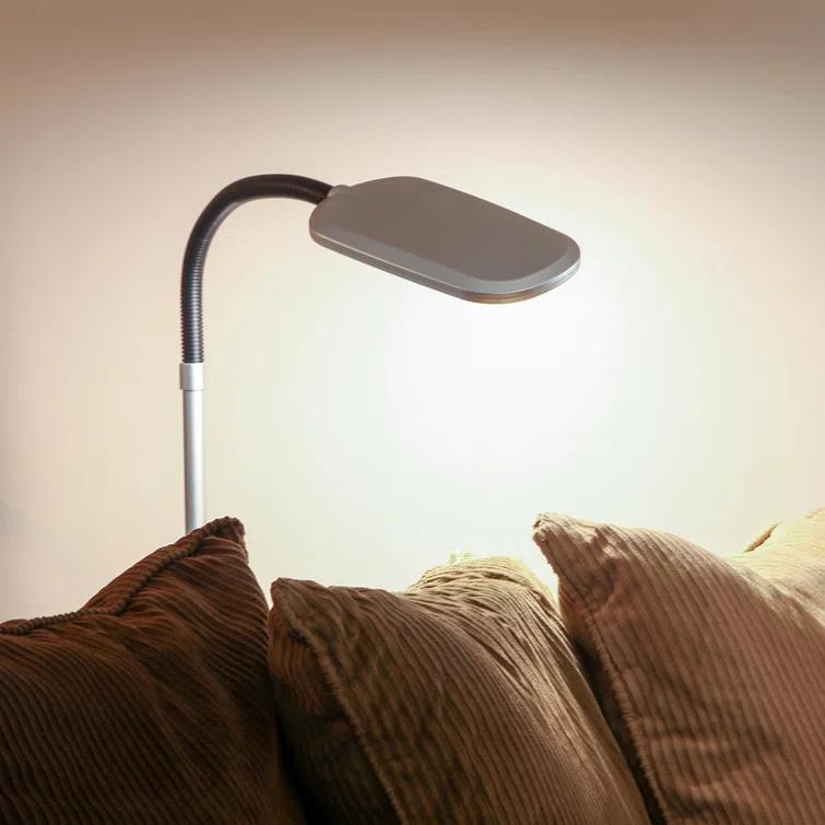 Brightech Litespan Slim 55 in. Industrial Dimmable LED Directional Task Floor Lamp