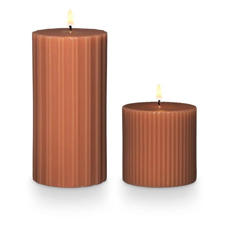 Selin Terra Tabac Pillar Candle