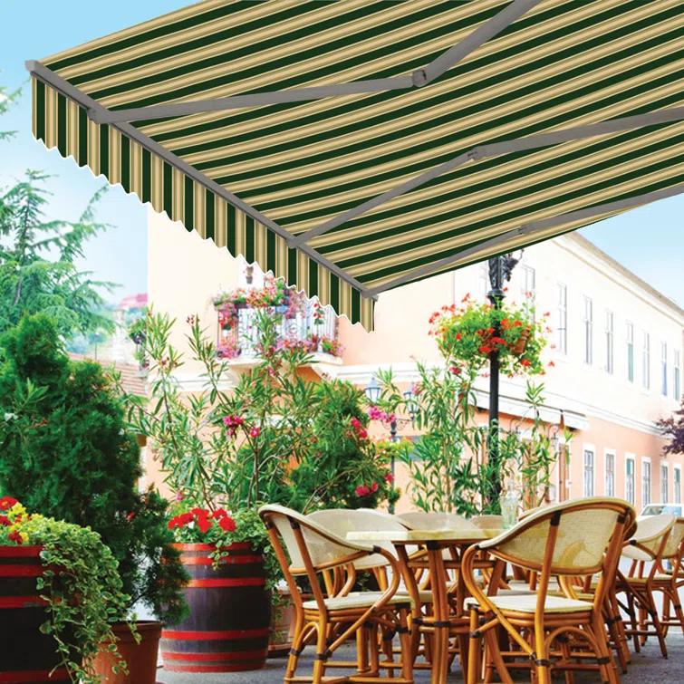 Classic Motorized Retraction Slope Patio Awning