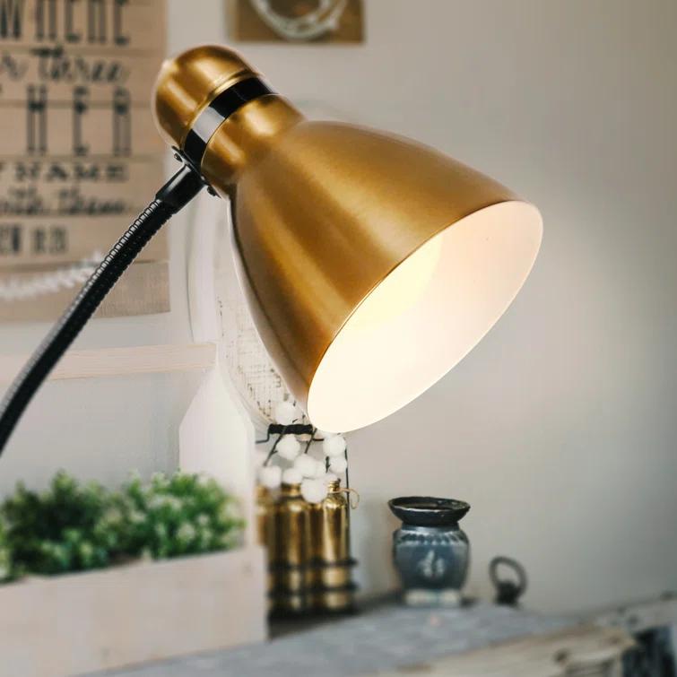Avery Industrial 3-Way Dimming LED Floor Lamp with Metal Cone Shade