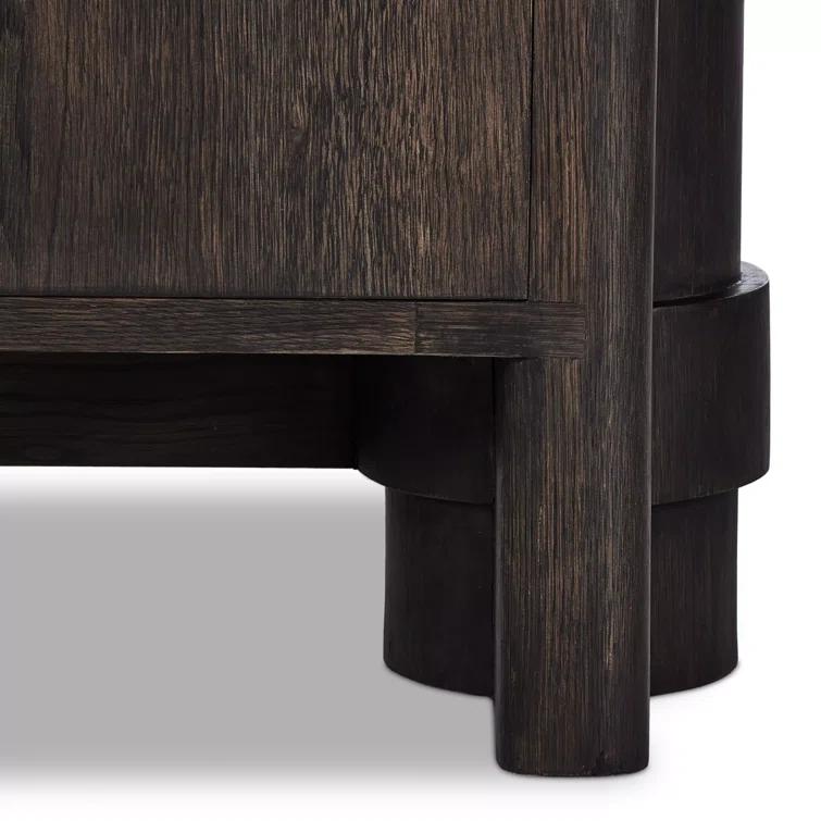 Sylvie 89'' Dark Oak Sideboard with Wrap Stretchers
