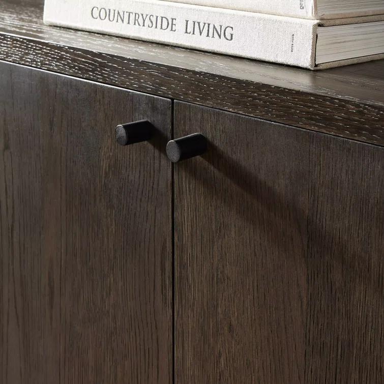 Sylvie 89'' Dark Oak Sideboard with Wrap Stretchers