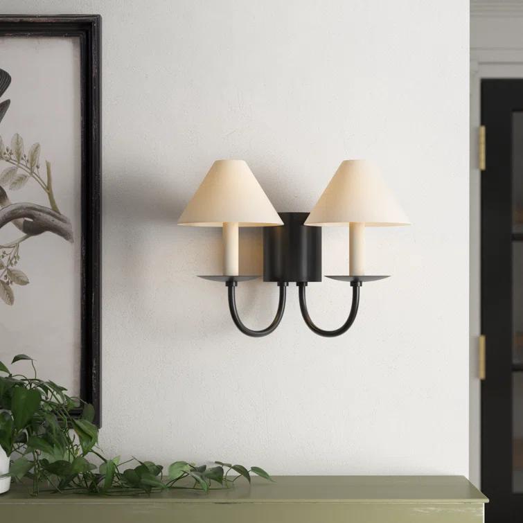 Helio 2 Light Steel Dimmable Candle Wall Light
