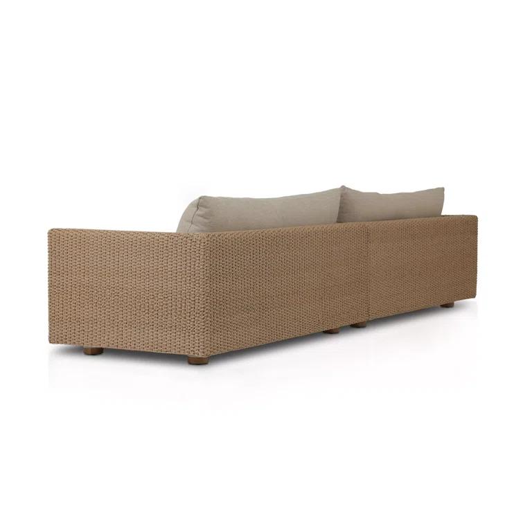 Sylvan Beige Woven Frame 2-Piece Outdoor Sectional