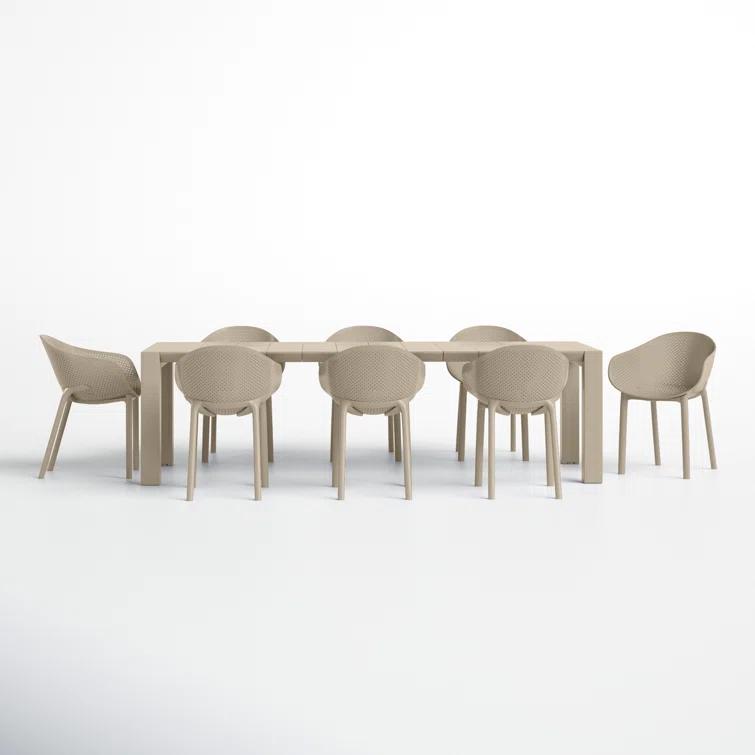 Farrah 102'' Rectangular 8 - Person Outdoor Dining Set