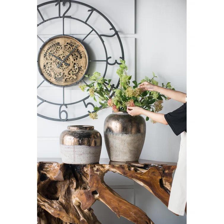 Libra 15.8'' Handmade Terracotta Table Vase