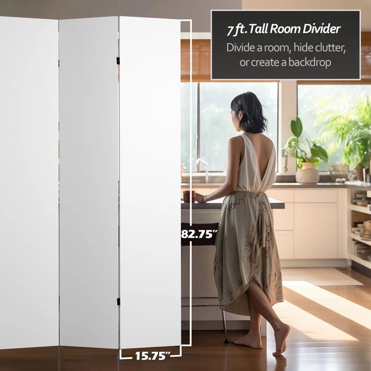 Do It Yourself 3 Panel Room Divider Canvas - Oriental Furniture