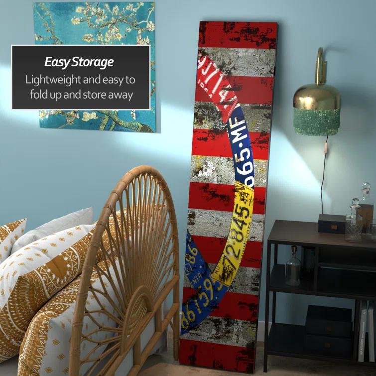 Oriental Furniture 6 ft. Tall Double Sided Americana Room Divider - 3 Panel