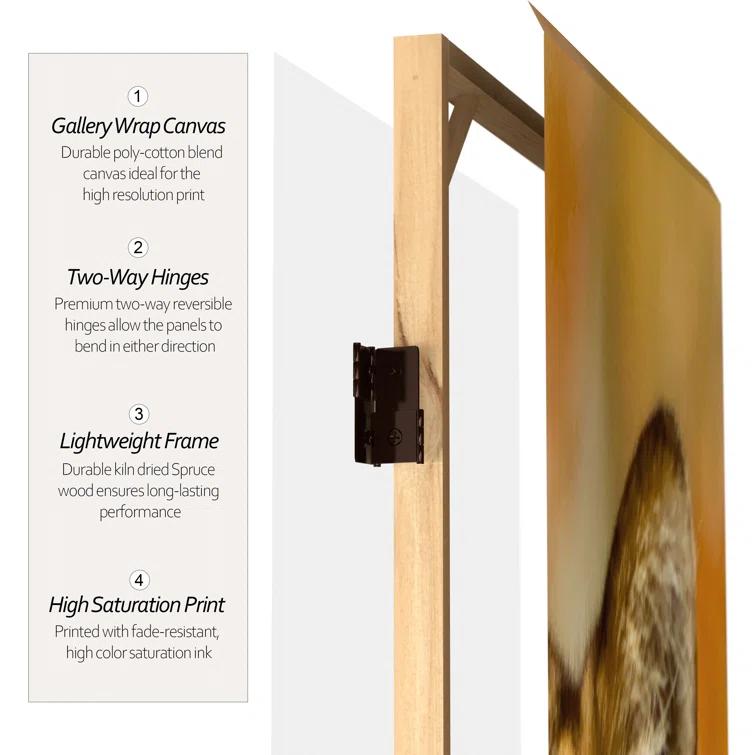 47.25'' W x 71'' H 3 - Panel Folding Room Divider