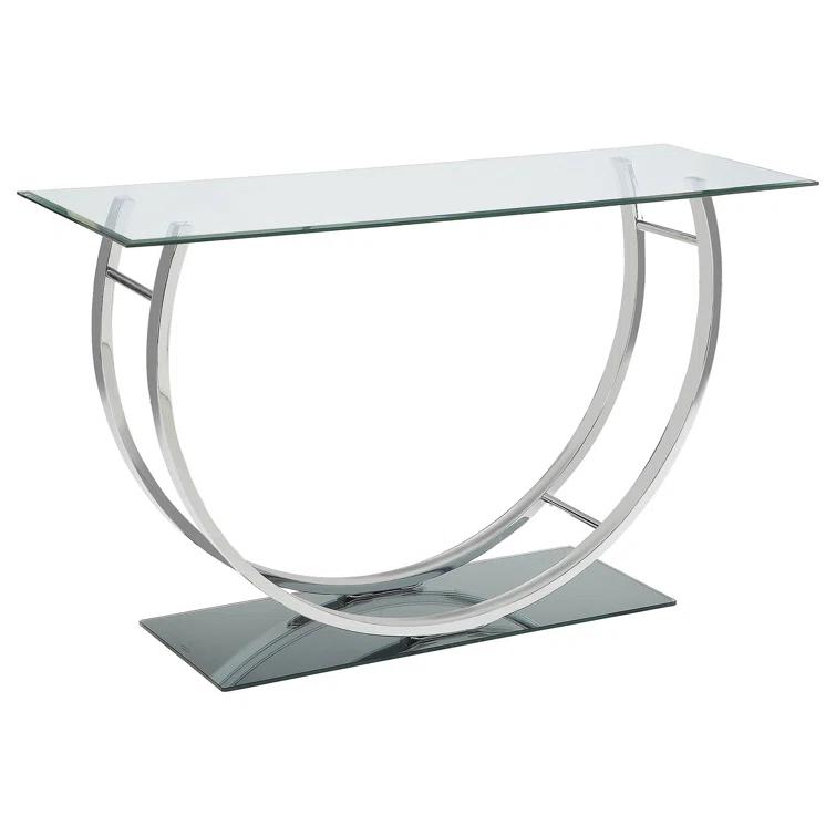 Alma Danville 48'' Glass Top Console Table