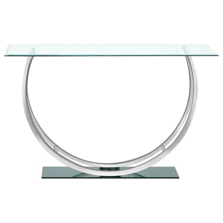 Alma Danville 48'' Glass Top Console Table