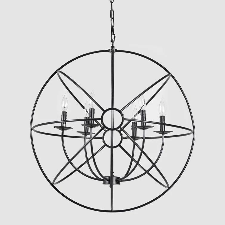 Classic Home Voltaire 6 - Light Globe Chandelier