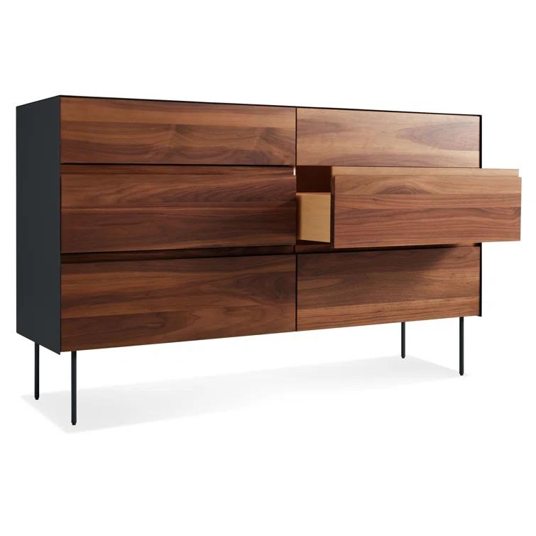 Clad 55'' W Unfinished 6 - Drawer Dresser